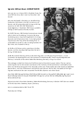 A preview of a PDF biography for Hearn, John William